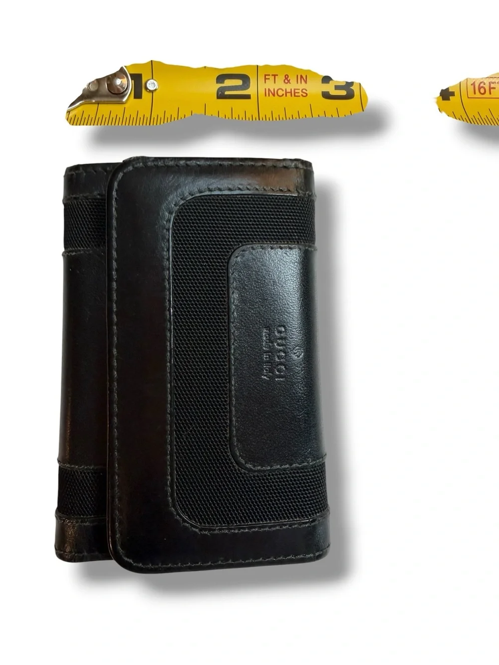 Gucci Black Leather Key & Card Holder